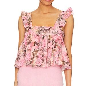 Selkie Queen Bee Apron Ruffle Top